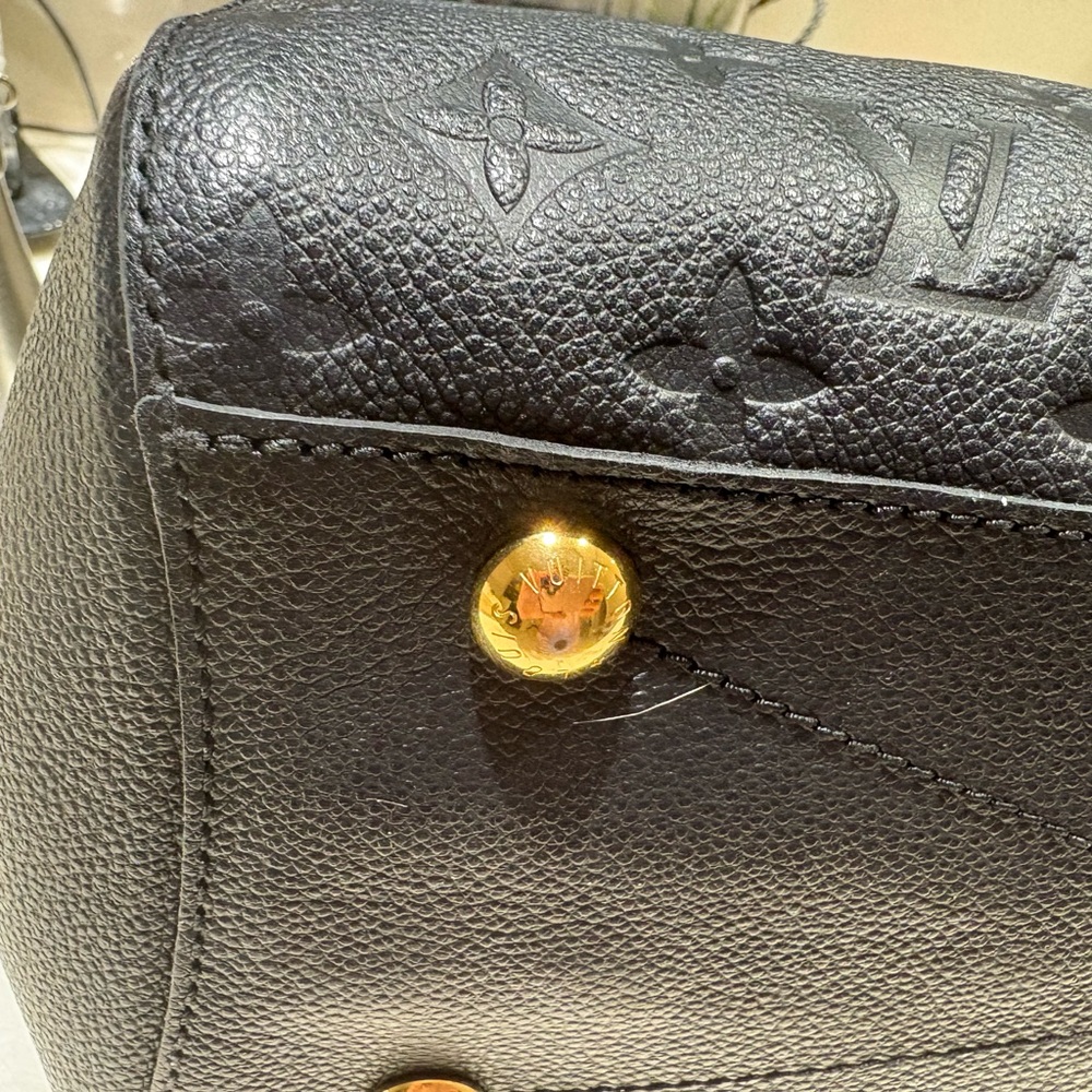 Louis Vuitton Black Embossed Montaigne mm - Picture 9 of 16